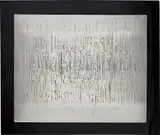 Heinz Mack, Licht-Regen-Relief (Light rain relief), 1958, aluminium on painted wood