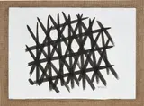 Reticolo by Piero Dorazio, 1964, tempera on paper laid on burlap, sold Mar 2018