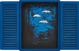 Tano Festa, Finestra (Window), 1985, oil on wood with metal hinges
