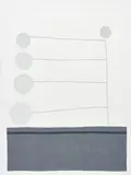 Jonas Wood, Untitled (Gray Dots)