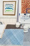 Jonas Wood, Downstairs Bathroom 2, 2009, gouache, coloured pencil and paper collage on paper