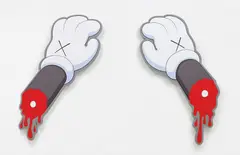 Kaws, Keep Moving, 2012, acrylic on canvas, in 2 parts