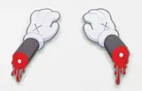 Kaws, Keep Moving, 2012, acrylic on canvas, in 2 parts