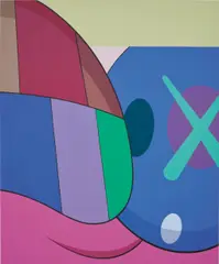 Untitled (Color) by Kaws, 2015, acrylic on canvas, sold Mar 2018