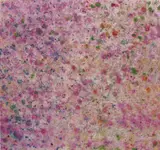 Dan Colen, Spill the Blood, 2013, flowers on bleached Belgian linen