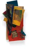 Sam Gilliam, All Colors Stacks, 1996, polypropylene and acrylic on wood with aluminium fasteners