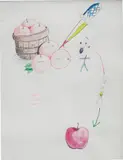Circular Progression by Mike Kelley, 1996, watercolour, Biro and pencil on paper, sold Mar 2018