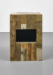 Black Box II by Theaster Gates, 2011, wood, laminate, plastic and glass, sold Mar 2018