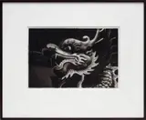 Robert Longo, Study for Dragon, 2016, ink and charcoal on velum, in artist's frame