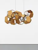 Tomás Saraceno, M102/W+W, 2014, wood, polyester rope, fishing line and steel thread