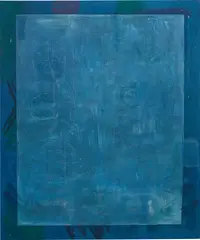 Blue Bleed by Matt Connors, 2011, oil and acrylic on canvas, offered Mar 2018