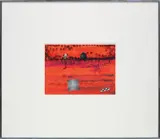 Sterling Ruby, DRFTRS (4283), 2013, ink, paint and collaged paper on paper, in artist's frame