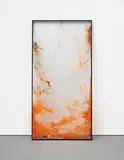 Jack Lavender, Now and Then It Comes Back 9, 2014, glass, paint, aluminium, tape, sand, glue, paper, stickers, metal, toner and mixed media
