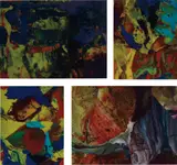 Gerhard Richter, Four works: (i) Aladin (P11); (ii) Bagdad (P9); (iii) Bagdad (P10); (iv) IFRIT (P8)