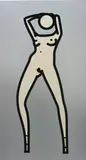 Julian Opie, This is Shahnoza. 29., 2006, vinyl on wooden stretcher