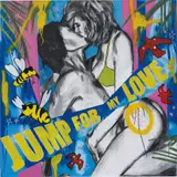 Stuart Semple, Jump for my Love, 2006, acrylic, charcoal, spray paint, marker and glitter on canvas