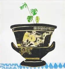 Jonas Wood, Euphronios 5, 2007, gouache and coloured pencil on paper
