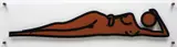 Bijou Relaxes I by Julian Opie, 2007, enamel on glass, sold Apr 2018