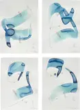 Jorinde Voigt, Berlin (Now, Loop, Rotation), 2010, ink and pencil on paper, in 4 parts