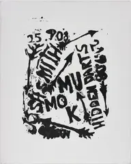 Josh Smith, Untitled, 2008, acrylic on canvas