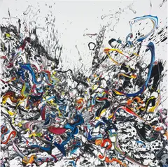 Mother Nature No. 20 by Katrin Fridriks, 2010, acrylic on canvas, offered Apr 2018