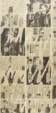 Nikolas Gambaroff, Untitled, 2011, newsprint and acrylic on Alumalite panel