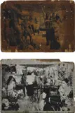 Leo Gabin, Untitled, 2008, silkscreen on wood, diptych