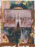Borden Capalino, Ancient Rome, 2014, thermal transfer, lemons, pigmented resin and Plasticine on canvas