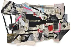 Cullen Washington Jr., Infinity, 2013, tape, acrylic, paper and canvas