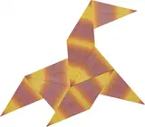 Alek O., Tangram (Plesiosaurus), 2015, stretched cotton parasol fabric