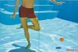Under Water Orange by Vladimir Dubossarsky and Alexandre Vinogradov, 2005, oil on canvas, diptych, sold Apr 2018