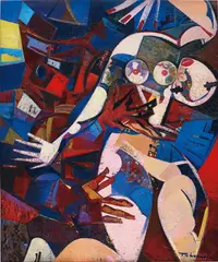 Igor Tcholaria, You Are Like a Piano, 2015, oil on canvas