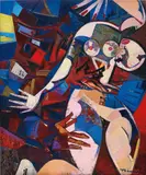 Igor Tcholaria, You Are Like a Piano, 2015, oil on canvas