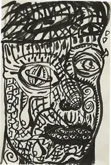 George Condo, Untitled, 1983, ink on paper