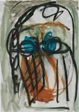 Günther Förg, Ohne Titel, 1990, Gouache und Kreide auf Papier