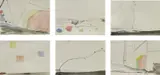 Nigel Cooke, Thaw, 2005, watercolour on paper, in 6 parts