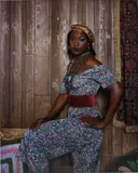 Mickalene Thomas, Qusuquzah Standing Sideways