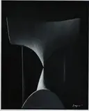 Mathematical Form: Surface 0045 with a Conic Singularity by Hiroshi Sugimoto, 2005, gelatin silver print and accompanying silk-covered book, both presented in original artist's metal box, offered Apr 2018
