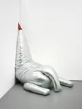Sylvie Fleury, First Spaceship on Venus (Soft Rocket in Silver (2))