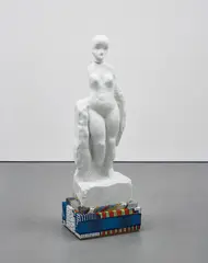 Daniel Silver, Untitled (Woman), 2010, marble, wood, plaster, paint and fabric