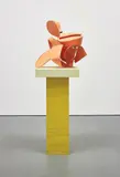 Thomas Kiesewetter, Untitled, 2012, lacquered steel and wooden plinth