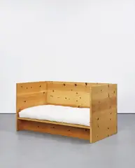 Day Bed by Donald Judd, 1982, pine, sold Apr 2018