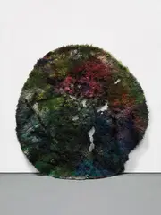 Anna Betbeze, Quartz, 2013, acid dyes, watercolour and ash on wool