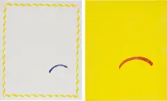 Two works: (i-ii) Untitled by Paul Cowan, 2012, enamel on canvas, sold Apr 2018