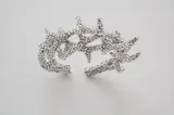 Liza Lou, Tiara, 2006, cast resin and quartz crystals