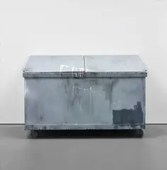 Kaz Oshiro, Disposal Bin, 2009, acrylic on canvas