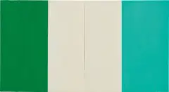 Blinky Palermo, Wooster Street, 1975, acrylic on aluminium, in 2 parts