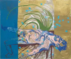 Martin Kippenberger, Ohne Titel (aus der Serie Das Floß der Medusa), 1996, oil on canvas