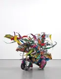 John Chamberlain, L’Eau Frais Voodoo, 1999, painted and chrome-plated steel
