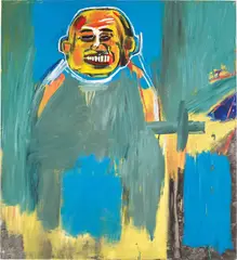 Jean-Michel Basquiat, Bird as Buddha, 1984, acrylic and oilstick on canvas